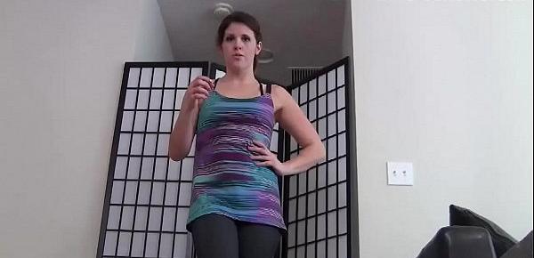  let me help you jerk off in my tight yoga pants joi